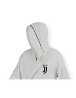 Accappatoio ADULTO Originale JUVE JUVENTUS In Microspugna BIANCO NERO CON Zaino Piscina
