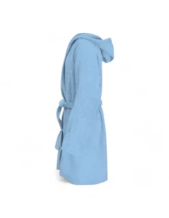 Accappatoio Azzurro Hi Tech in Spugna di Cotone per Bambino con Cappuccio, 400 gr/mq, Tex Family, Made in Italy