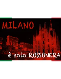 ACCAPPATOIO BAMBINO RAGAZZO ORIGINALE A.C. MILAN IN MICROSPUGNA ROSSO NERO con ZAINO PISCINA e cartolina MILANO è