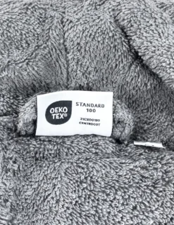 ACCAPPATOIO in Spugna a SCIALLE Senza Cappuccio Grigio in Puro Cotone Made in Italy