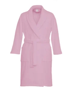 ACCAPPATOIO in Spugna a SCIALLE Senza Cappuccio ROSA in Puro Cotone Made in Italy