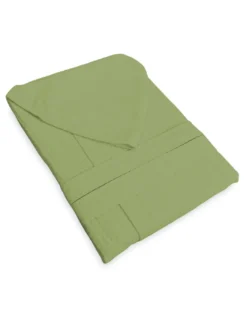 ACCAPPATOIO Nido Ape BEE© in Puro cotone con Cappuccio da Adulto VERDE