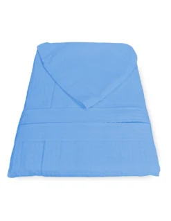 ACCAPPATOIO Nido Ape BEE© in Puro cotone con Cappuccio da Adulto AZZURRO