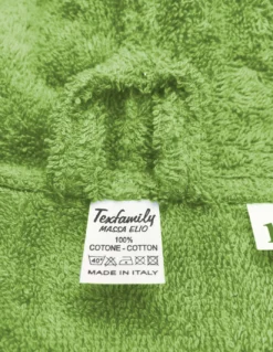 Accappatoio Rosa Chiaro Hi Tech in Spugna di Cotone per Bambino con Cappuccio, 400 gr/mq, Tex Family, Made in Italy