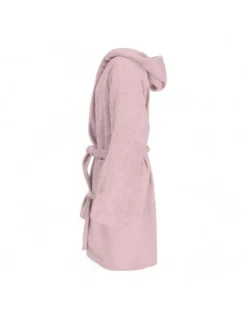 Accappatoio Rosa Chiaro Hi Tech in Spugna di Cotone per Bambino con Cappuccio, 400 gr/mq, Tex Family, Made in Italy