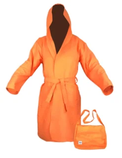 ACCAPPATOIO tecnico KIDDY BIMBO bambino RAGAZZO IN microfibra ARANCIO