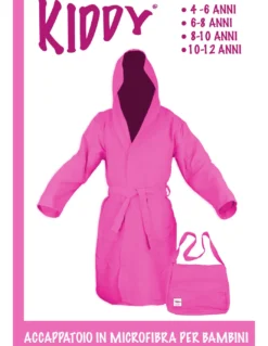 ACCAPPATOIO tecnico KIDDY bimbo BAMBINO RAGAZZO IN MICROFIBRA ROSA