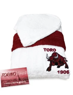 ACCAPPATOIO TORO TORINO ADULTO in SPUGNA di puro cotone