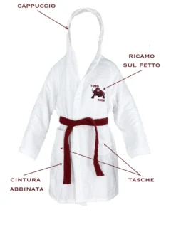 ACCAPPATOIO TORO TORINO ADULTO in SPUGNA di puro cotone