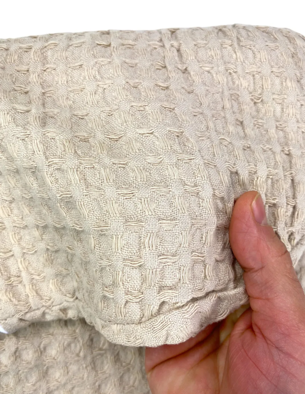 Accappatoio Uomo Donna in Cotone con Cappuccio, BEEApone® Nido d’Ape, Colore Beige, Asciugatura Rapida, Morbido