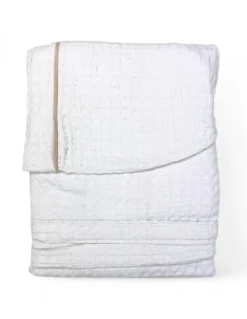 Accappatoio Uomo Donna in Cotone con Cappuccio, BEEApone® Nido d’Ape, Colore Bianco, Asciugatura Rapida, Morbido