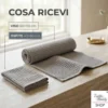 Asciugamani Nido d’Ape 100% Cotone 330 g/m² Made in Italy – Set 2 Pezzi (60x110 + 40x60) Tex Family – Bianco