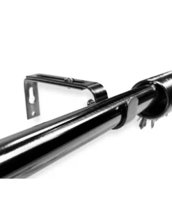 BASTONE IN ACCIAIO Per TENDA Regolabile DIAMETRO 19 MM. Completo di ANELLI mod. Diamante