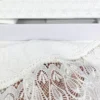 BAULETTO GRETA CON pizzo MACRAMÈ RICAMATO PANNA MATRIMONIALE lenzuolo E COPRILETTO IDEA SPOSA