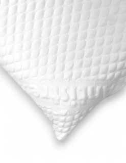 BUBBLES Cuscino Memory Foam Saponetta - Ortopedico, Antiacaro, Anallergico, Sfoderabile con Fodera Massaggiante, 75x45 cm