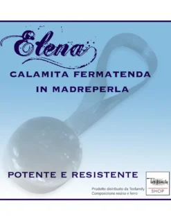 CALAMITA FERMA TENDA ELENA BLU CALAMITE PER TENDE FERMATENDE MADREPERLA