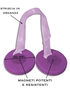 CALAMITA FERMA TENDA ELENA VIOLA CALAMITE PER TENDE FERMATENDE MADREPERLA
