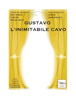 CAVO DI ACCIAIO Gustavo © PER TENDA 5 MT. REGOLABILE IN ACCIAIO REGGITENDA CON ACCESSORI E MATITA SEGNA FORI