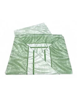 Completo Lenzuola Curve Verde - Stampa Moderna 100% Cotone - Traspirante e Lavabile - Made in Italy