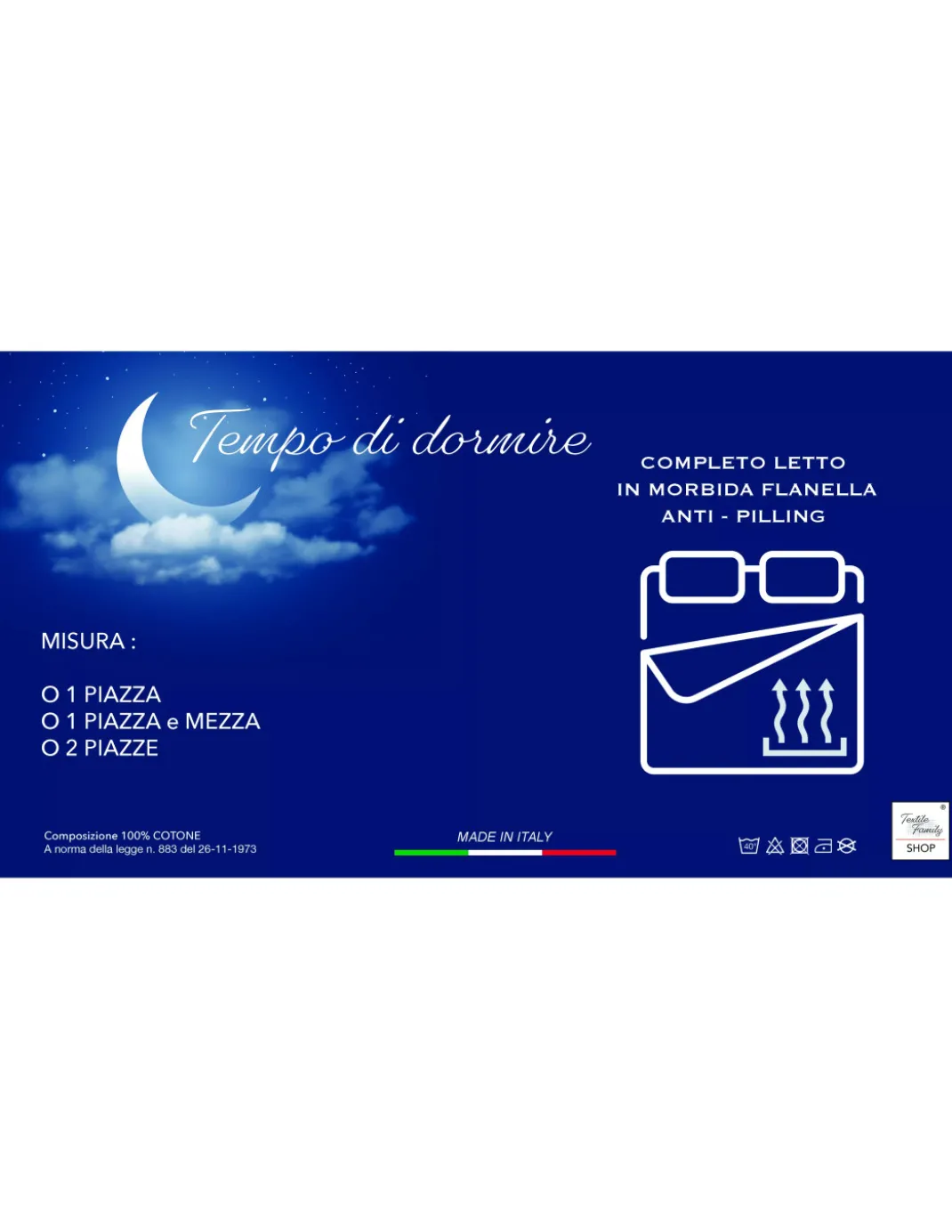 Completo Lenzuola Flanella Tartan Rosso - 100% Cotone Felpato - Caldo Invernale Made in Italy