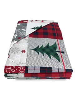 Completo Lenzuola Invernale Flanella Tirolo Astratto - Puro Cotone Felpato Anti-Pilling - Made in Italy
