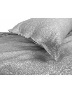Completo Lenzuola Invernale Flanella Boy Grigio - Cotone Felpato Anti-Pilling - Made in Italy