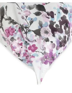 Completo Lenzuola Invernale Flanella Fiore Dipinto Rosa - Cotone Felpato Anti-Pilling - Made in Italy