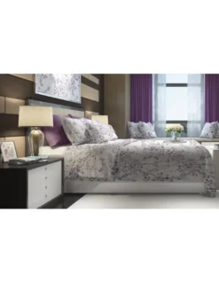 Completo Lenzuola Invernale Flanella Fiore Dipinto Rosa - Cotone Felpato Anti-Pilling - Made in Italy