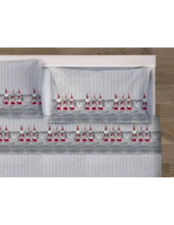 COMPLETO lenzuola LENZUOLA Tirolese PUPAZZI in Puro Cotone Made in Italy