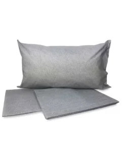 COMPLETO lenzuola LENZUOLO NEW BOY grigio PURO COTONE
