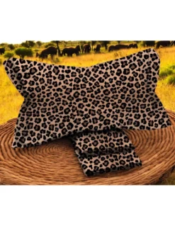 Completo lenzuola matrimoniale in Puro Cotone 2 piazze fantasia leopardata