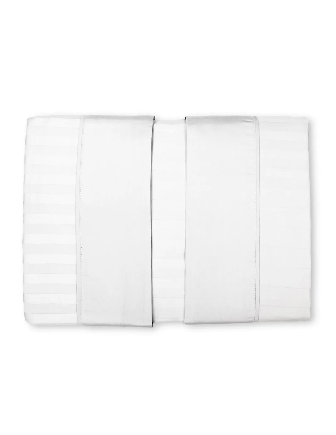 Completo Lenzuola Matrimoniali Cotone Bianco Levante, Set Lenzuola Letto Matrimoniale, Raso Puro Cotone Rigato