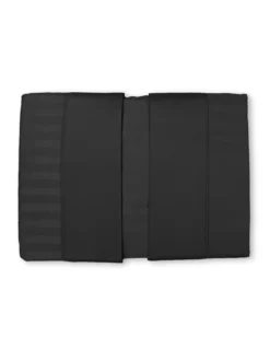 Completo Lenzuola Matrimoniali Cotone Nero Levante, Set Lenzuola Letto Matrimoniale, Raso Puro Cotone Rigato