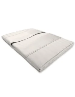 Completo Lenzuola Matrimoniali Cotone Grigio Chiaro Levante, Set Lenzuola Letto Matrimoniale, Raso Puro Cotone Rigato