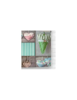 COMPLETO LENZUOLO DIGITALE LENZUOLA COPRILETTO HAPPY SHABBY CUORE 5