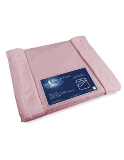 COMPLETO LENZUOLO in morbida microfibra TINTA unita ROSA Matrimoniale 2 PIAZZE no stiro