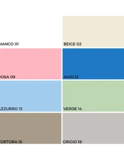 Completo Lenzuolo Invernale Flanella Tinta Unita Bluette – 100% Cotone Felpato, Anti-Pilling, Caldo & Morbido, Made in Italy