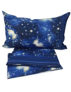 COMPLETO LENZUOLO LENZUOLA GALASSIA LUNA LUNARE