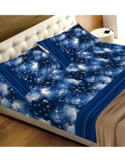 COMPLETO LENZUOLO LENZUOLA GALASSIA LUNA LUNARE