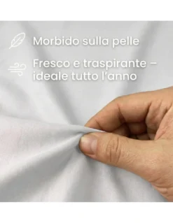 COMPLETO lenzuolo STRONG LENZUOLA tinta unita BIANCO puro COTONE Made in Italy