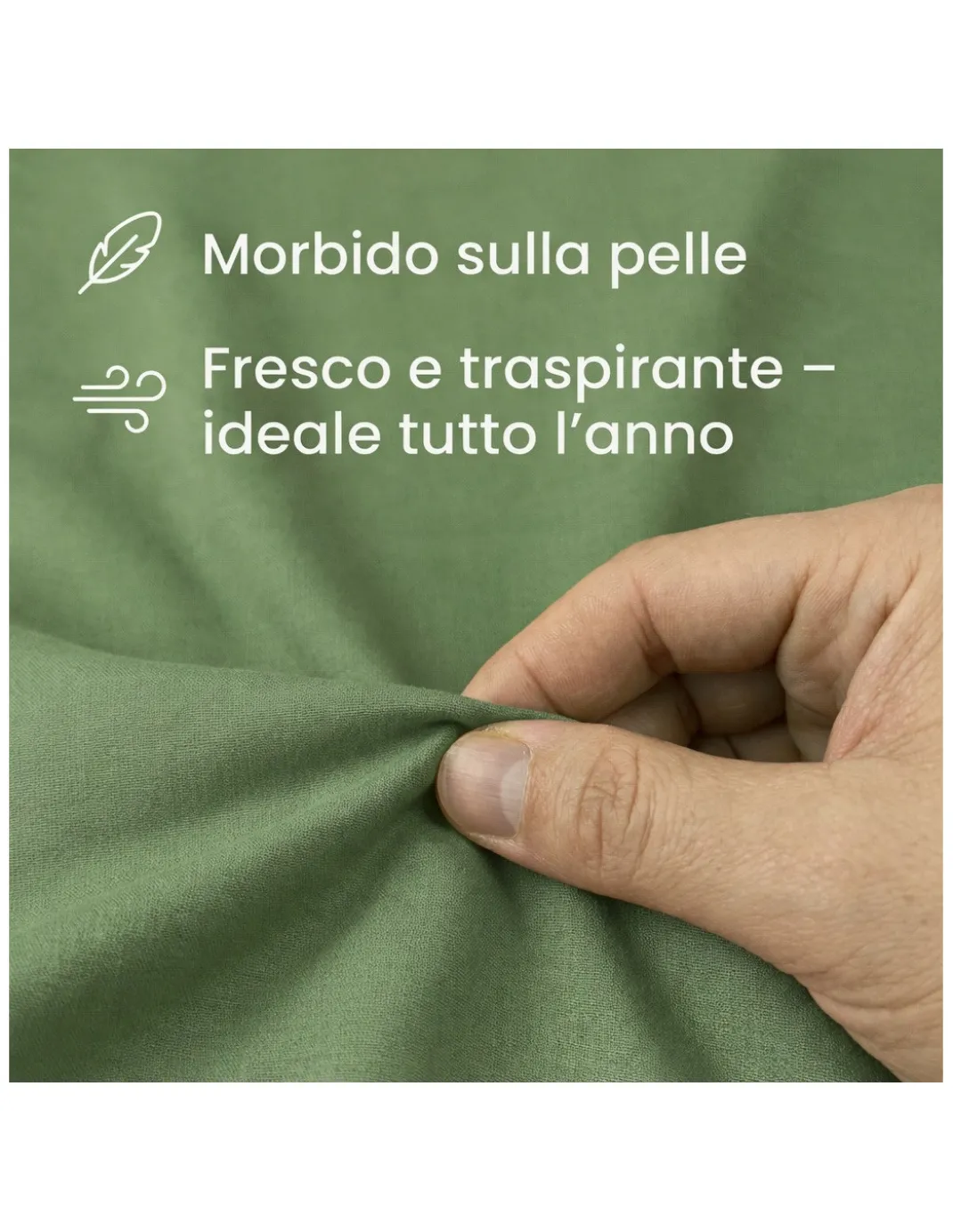 COMPLETO lenzuolo STRONG LENZUOLA tinta unita VERDE PRATERIA puro COTONE Made in Italy