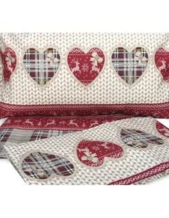 COMPLETO lenzuolo TIROLESE dis. BALME in puro cotone Made in Italy