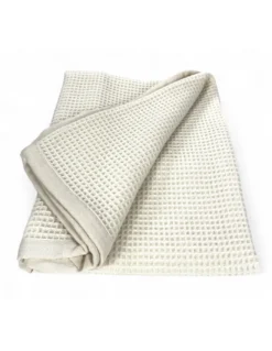 Coperta baby lana Merino & Kashmir nido d’ape – anti-pilling, Made in Italy, per culla navicella carrozzina lettino