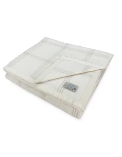 Coperta Estiva Adelaide in Lana Merino e Kashmir – Leggera, Traspirante, Antipilling – Made in Italy, Mezza Stagione
