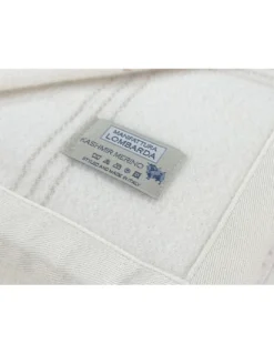 Coperta Estiva Adelaide in Lana Merino e Kashmir – Leggera, Traspirante, Antipilling – Made in Italy, Mezza Stagione