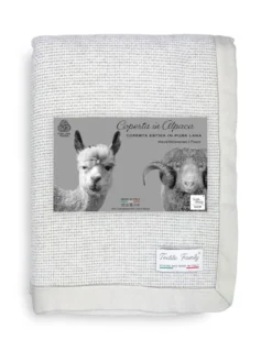 COPERTA Estiva LEGGERA IN LANA MERINO FINE E ALPACA matrimoniale 2 PIAZZE