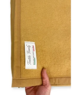 COPERTA IGNIFUGA SPRING antifiamma Peso Medio 1.0 ANTIFUOCO CLASSE 1 omologata MADE in ITALY Nocciola