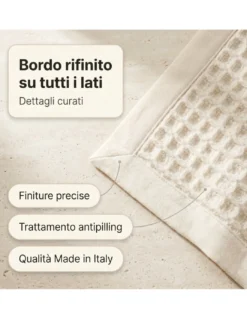 Coperta in Lana Estiva Maia - Pura Lana Vergine - Leggera e Traspirante - Antipilling - Made in Italy