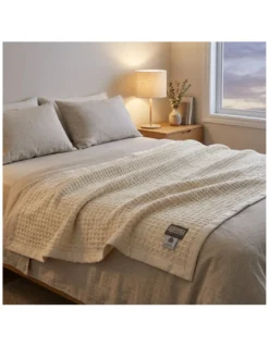 Coperta in Lana Estiva Maia - Pura Lana Vergine - Leggera e Traspirante - Antipilling - Made in Italy