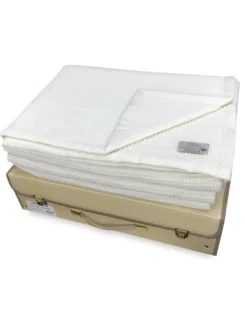 Coperta in Lana Kashmir e Merino – Estiva Leggera Nido Ape Matrimoniale 220×260 cm – Made in Italy